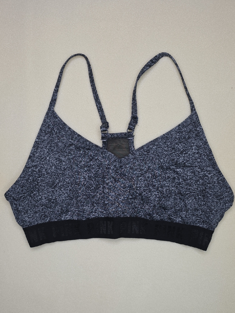 Victorias Secret PINK Active Ultimate Lightly‎ Lined Sports Bra Size Large Gray